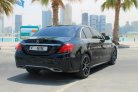 Negro Mercedes Benz C200 2020 for rent in Dubai 11